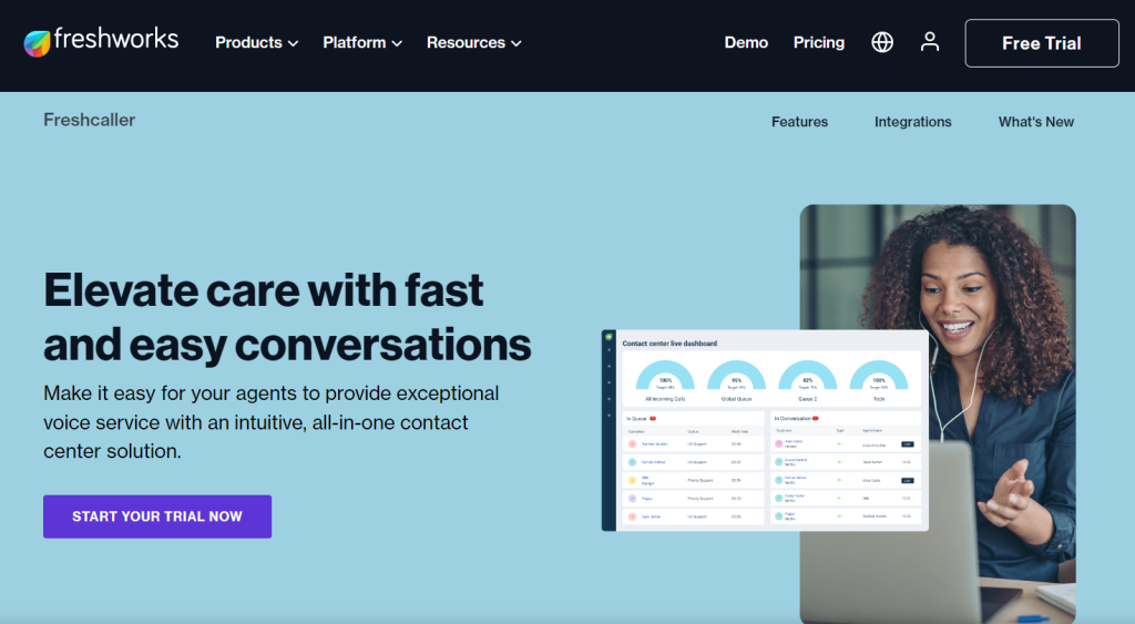 Top 10 Call Center Software Companies 9 Freshdesk Contact Center